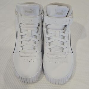 Puma White High-Top Sneakers